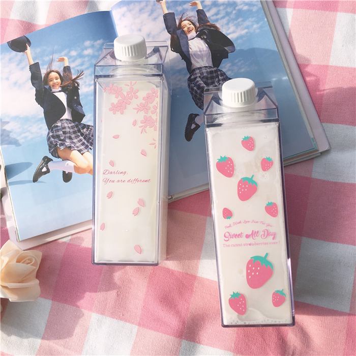 Portable Plastic Water Bottle Travel Milk Coffee Juice Bottles Pot Jug Drinkware Outdoor Picnic Camping 