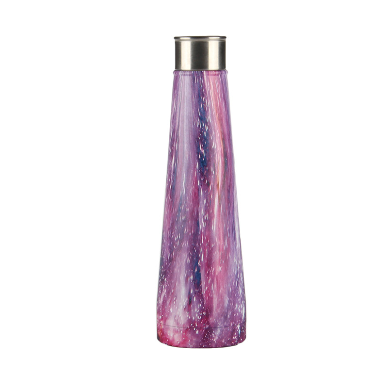 New Double Walled Vacuum Flask Thermal Insulated Stainless Steel Water Bottle Leak Proof Cola Shape Portable Water Bottle 500ML