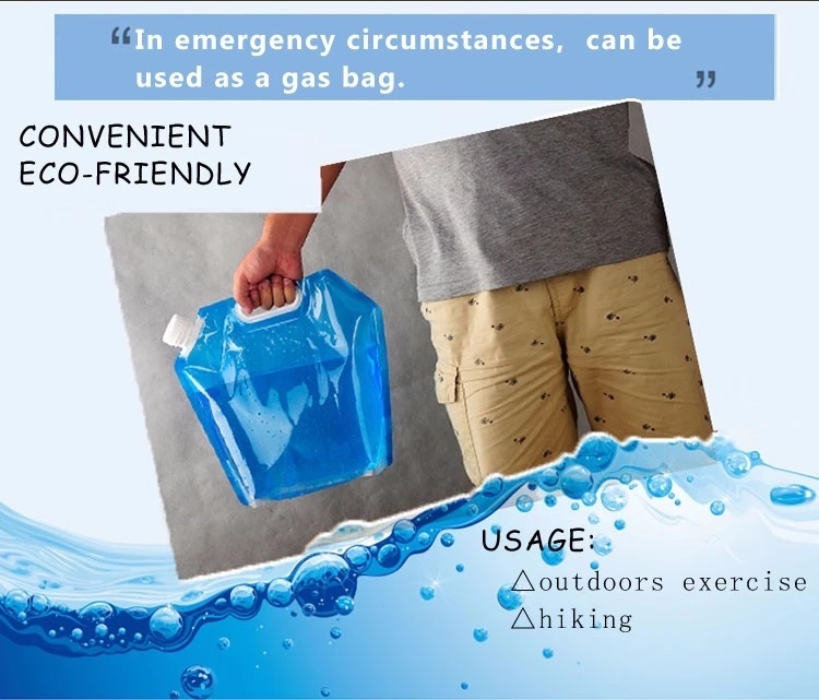 Wholesale Creative Hot Sale Big Capacity Clear Plastic Water Bottles,10L,Water Bag (3)