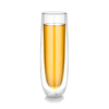 Heat-resistant high boron silicon double glass custom logo Creative Champagne Cup high-grade red glass new transparent water cup