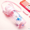 Disney Straw Cup summer elementary school kindergarten children's plastic straw portable leakproof Cold water cup