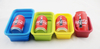 4 pcs silicone lunch box set, food container, foldable silicone lunch box set