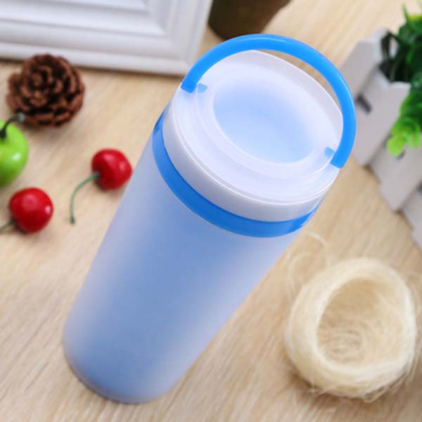 Double plastic custom LOGO portable plastic bottle