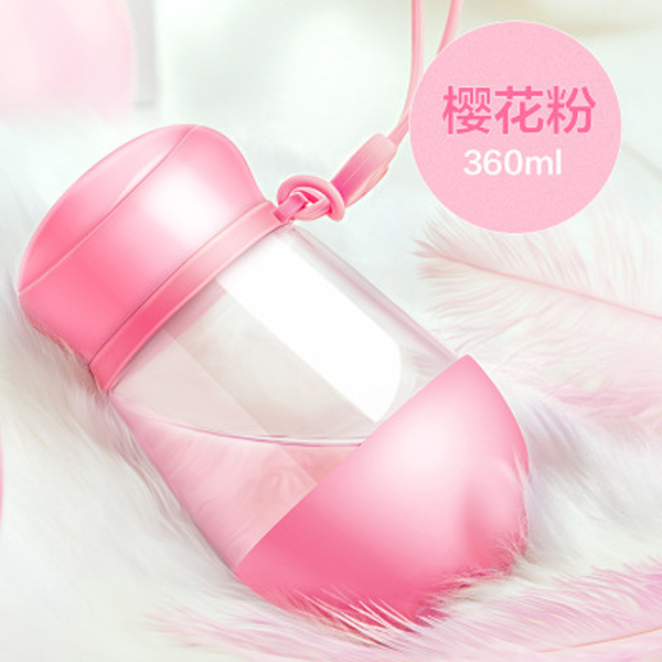 Bio Glass portable Cute with cover leakproof lady transparent max tea cup manufacturers wholesale gifts