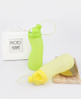 Outdoor hiking collapsible Silicone water bottle 