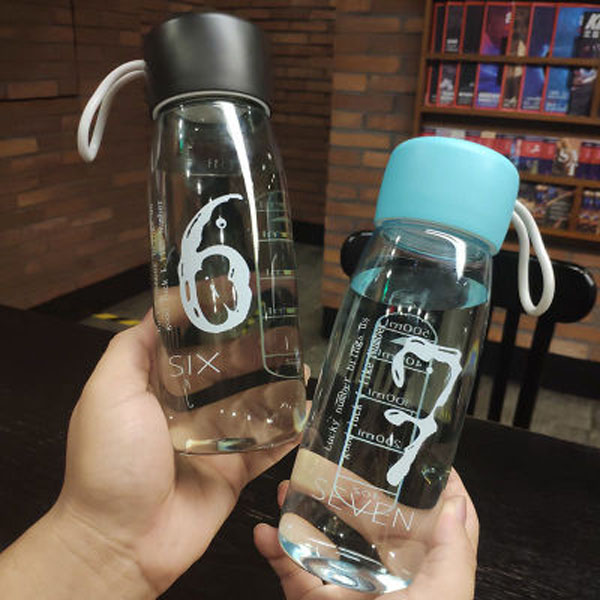 Simple small fresh outdoor sports kettle student Plastic Water bottle