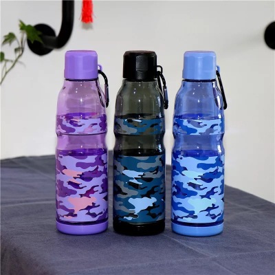 New personality creative camouflage fashion sports kettle outdoor sports sealed plastic space Portable cup