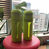Sports kettle Fresh fruit green plastic water bottle