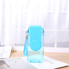 Custom logo cartoon cute u disk suction bottle plastic drinking water bottles mini portable