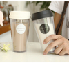 Creative handy plastic water bottle trend coffee cup
