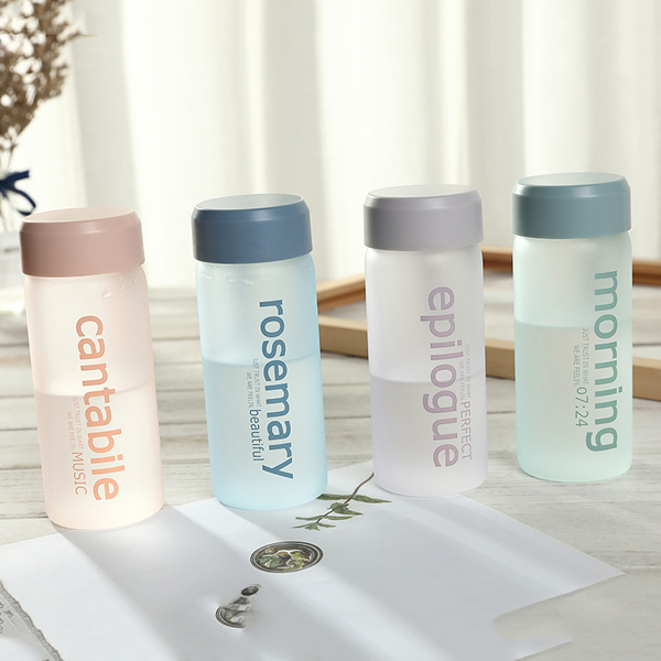 Flowers fashion warm glass silicone rope outdoor students high boron silicon water bottle