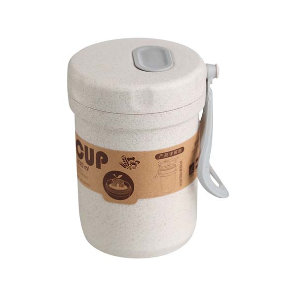 Wheat straw breakfast portable wheat heat preservation water bottle