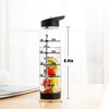 Large Infused Fruit Water Infusion Bottles Time Markings Leak Proof Sport BPA Free Straw Travel Water Bottle