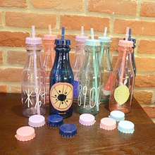 650ml Big Capacity Water Bottle Plastic Straw Bottle Customised Design Hot Sell on Promotion
