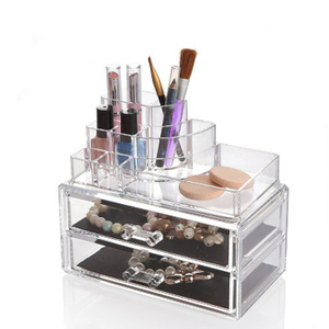 Fashion Style Storage Transparent Professional Empty Makeup Case