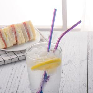Custom Wholesale High Quality Wheat Drinking Straw Metal Straws Stainless Steel Straws Stainless steel pipette