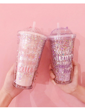 Wholesale Creative Cup Plastic Graffiti Star Double Cup Slide Cap Ins Coffee Cup Cup Creative