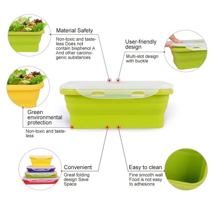 Foldable Silicone Lunch Box