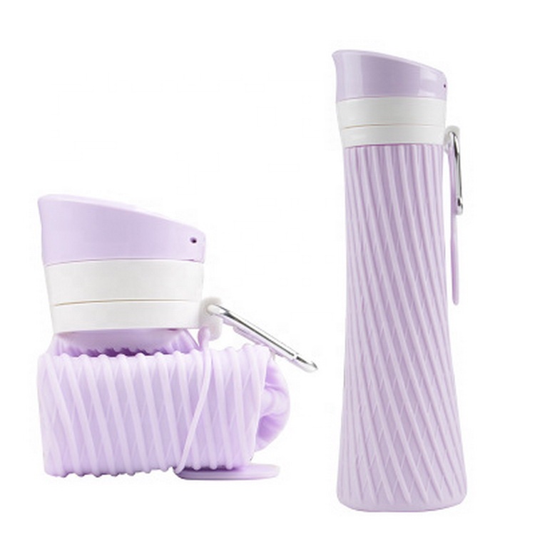 Custom Collaposible Thin Coffee Cup Mugs PP Silicone Folded Water Bottles