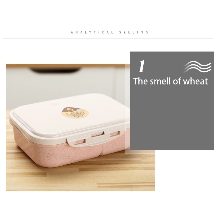 wheat straw plastic bento Supplier