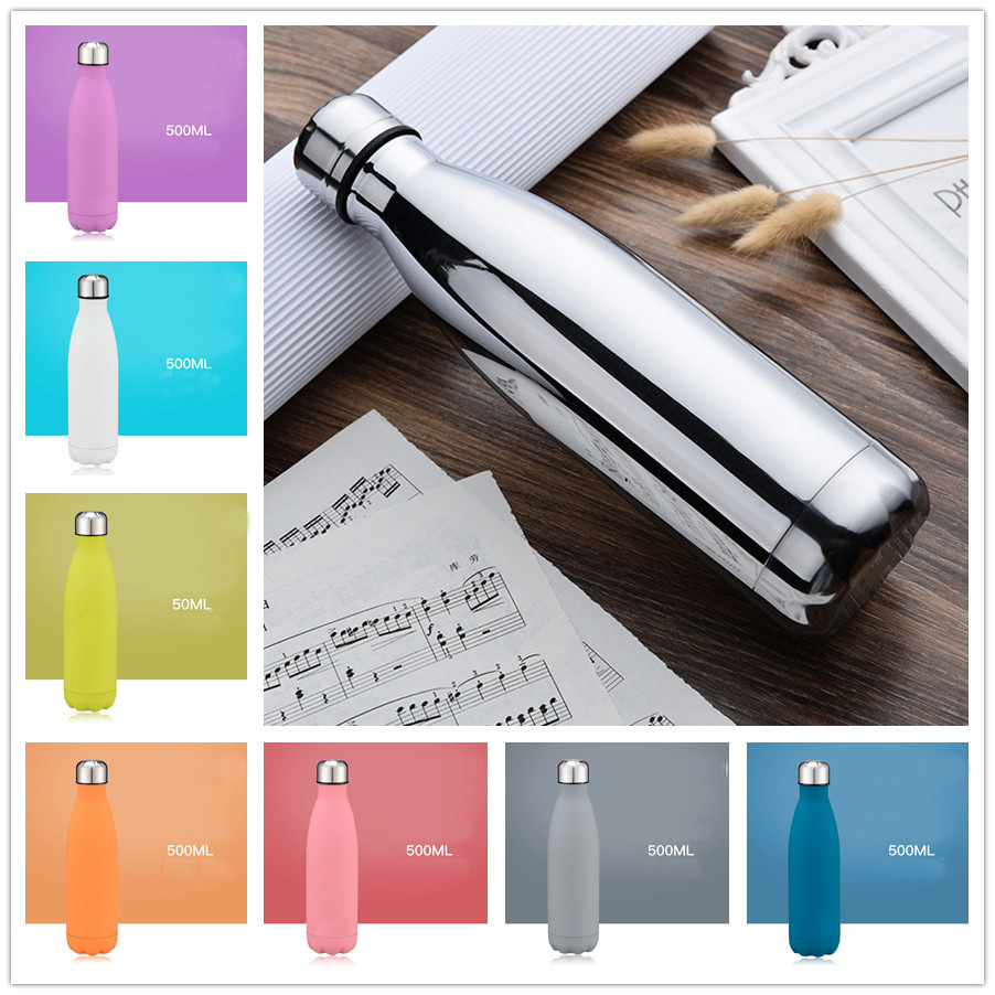 Double Wall Travel 304 Stainless Steel Thermos Thermals Cup Bpa-free Vacuum Flask Bottle Kids School Bottles