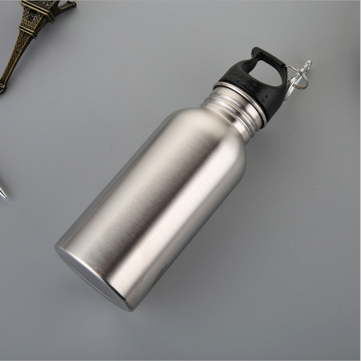 Outdoors Sports Blank Stainless Steel Water Vacuum Bottle With Carabiner (1)