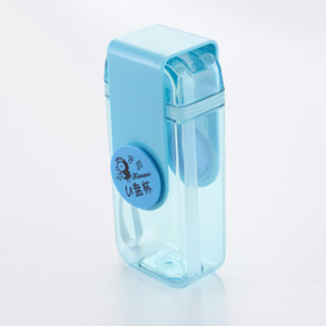 420ml Plastic Water Bottles Flat Water Bottle Clear Notebook Bottle