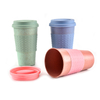 Customized Logo Acceptable Wheat Straw Cup, Biodegradable Coffee Cup
