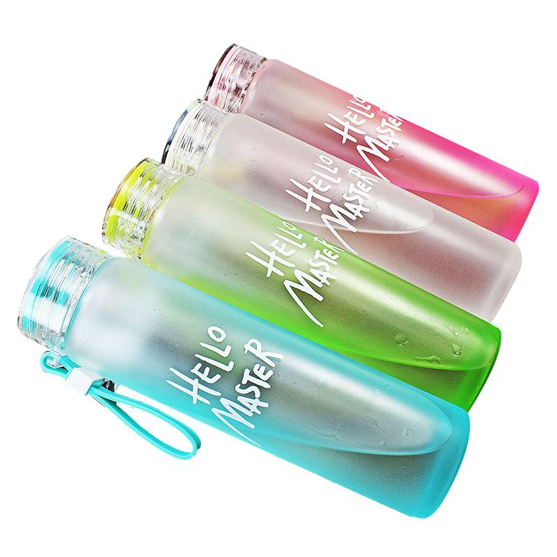 Clear Empty Glass Water Bottles Sports Drinking Bottle
