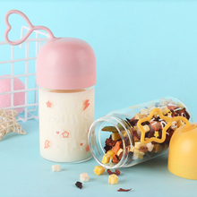Cartoon portable glass transparent readily creative home cute student Water Cup