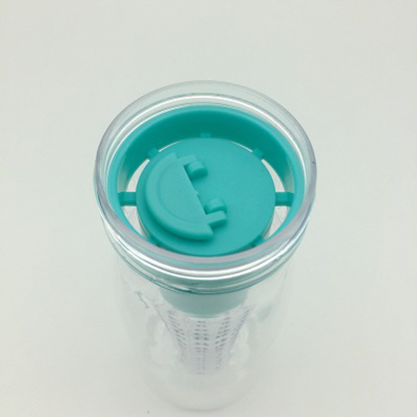 Wholesale will carry tea leaking plastic cup GD lemon Fruit cup explosion