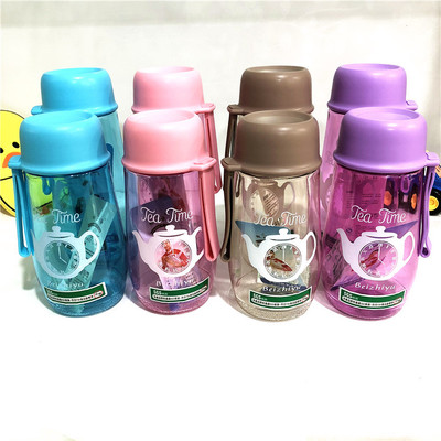 New Student Portable space cup hat handy teen Portable plastic cup