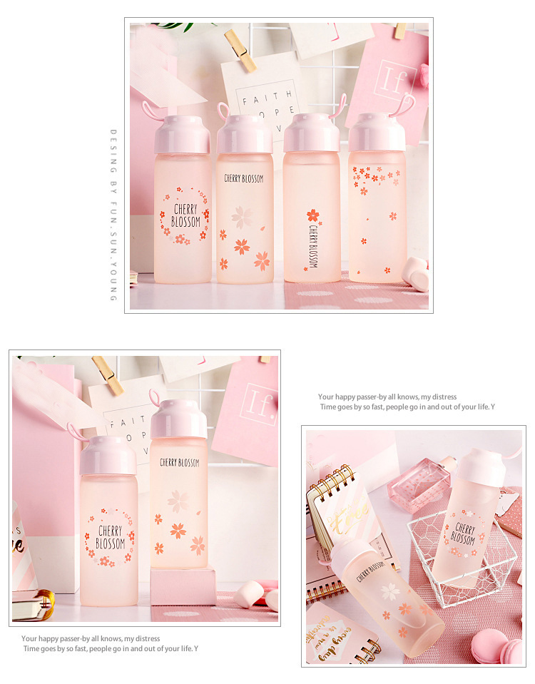  student Glass water bottle