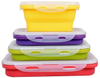 4 Pcs Silicone Lunch Box, Lunch Container, Foldable Silicone Lunch Box 