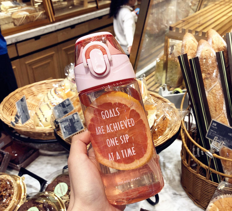  space Straw water bottle