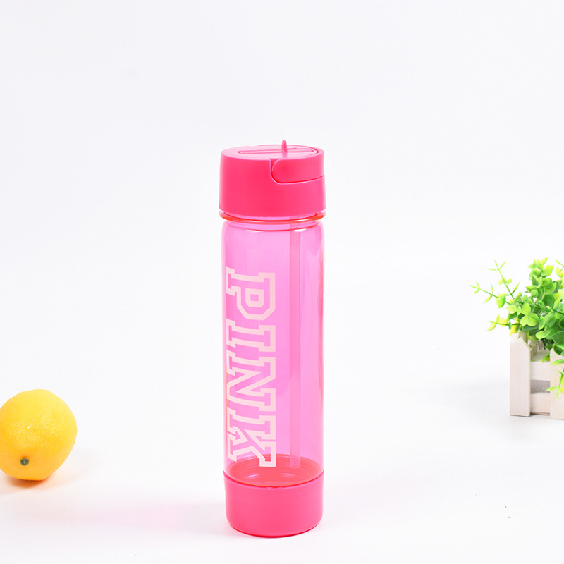  Safe Water Bottle with Straw And Handle Pill Bottoms Sports Bottle for Outdoor Hiking Camping Fitness 700ml