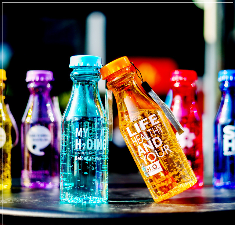 500ml BPA free milk shape clear plastic water bottles 