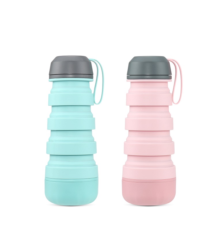 Amazon Hot selling FDA Approved Food-Grade Silicone water bottle 
