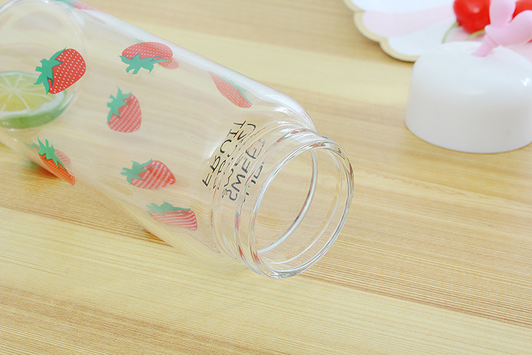 Creative Fruit glass drink water cup