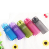 Sports Water Bottle Plastic Portable Leak-free Travel Scrub Camping Camping Filling Drink 