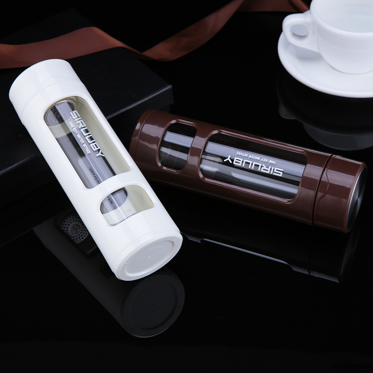 Hot Selling Product Promotional Christmas Gift Leakproof BPA Free Portable Borosilicate Glass Water Bottle