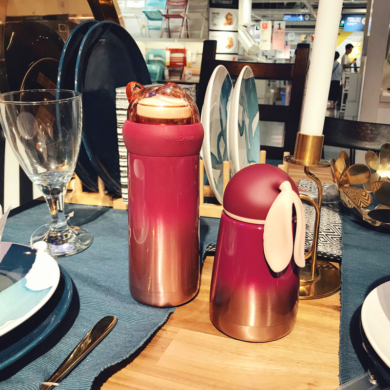 Stainless Steel Thermos ottle Thermo Mug Gift Cute Kid Tumbler Thermal Vacuum Flask Thermos Cup