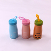 Korean creative stainless steel insulating cup cute cartoon children milk cup portable water cup with rope can be customized