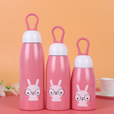 Cartoon Design Colorful Stainless Steel Sport Bottle, Various Capacity Stainless Water Bottle