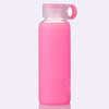 360ML Wholesale Glass Water Bottle Borosilicate, Borosilicate Water Bottle With Silicone Sleeve