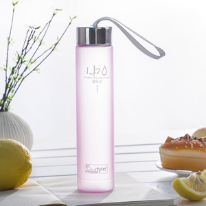 Portable 280ML Frosted Water Bottle, Leak Proof Sport Water Bottle Plastic, Outdoor Sport Water Bottle