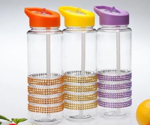 Hand Grip Design Diamond 750 Water Bottle, Tritan Material Space Sports Water Bottle