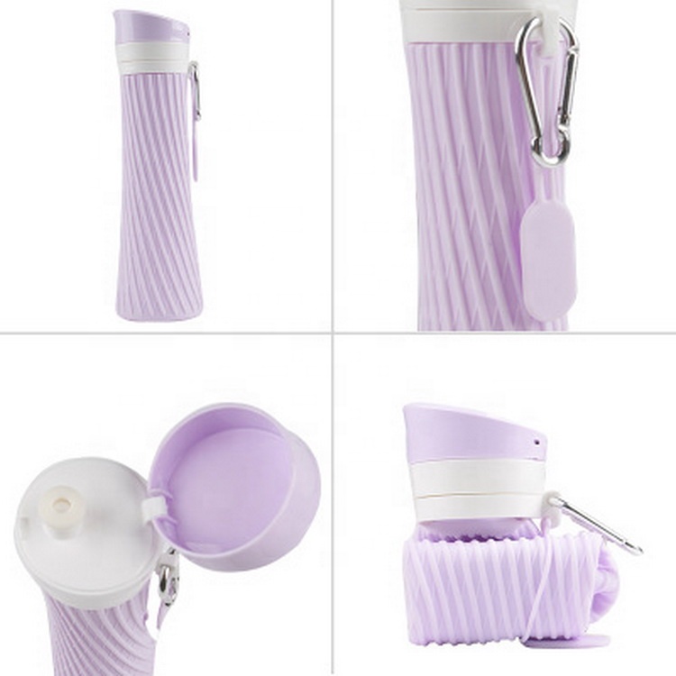 Custom Collaposible Thin Coffee Cup Mugs PP Silicone Folded Water Bottles
