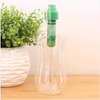 Bpa free plastic shaker water filter bottle for Camping, Hiking and Travel