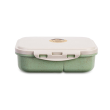 Wheat Straw One Layer Plastic Bento Lunch Box, Food Lunch Box with Separation
